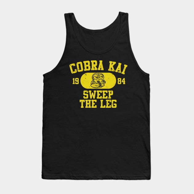 Cobra Kai Vintage Tee (Cobra) Tank Top by finnyproductions